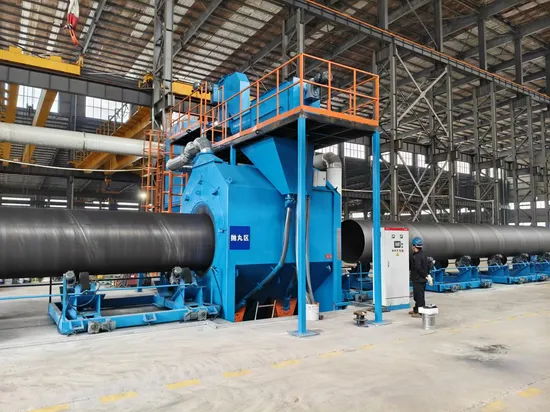 Automatic Steel Pipe Tube H Beam Steel Structure Roller Conveyor Type Shot Blasting Machine